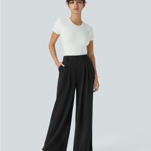 HALARA Black Wide-Leg Pants